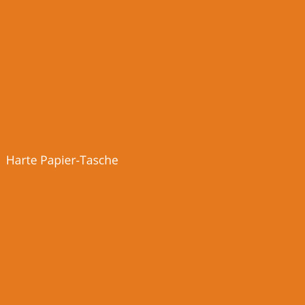 Harte Papier-Tasche