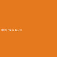 Harte Papier-Tasche